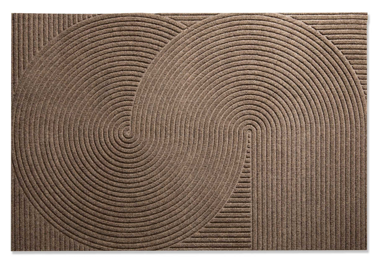 Wohnmatte 85 x 130 cm Sand sand randlos