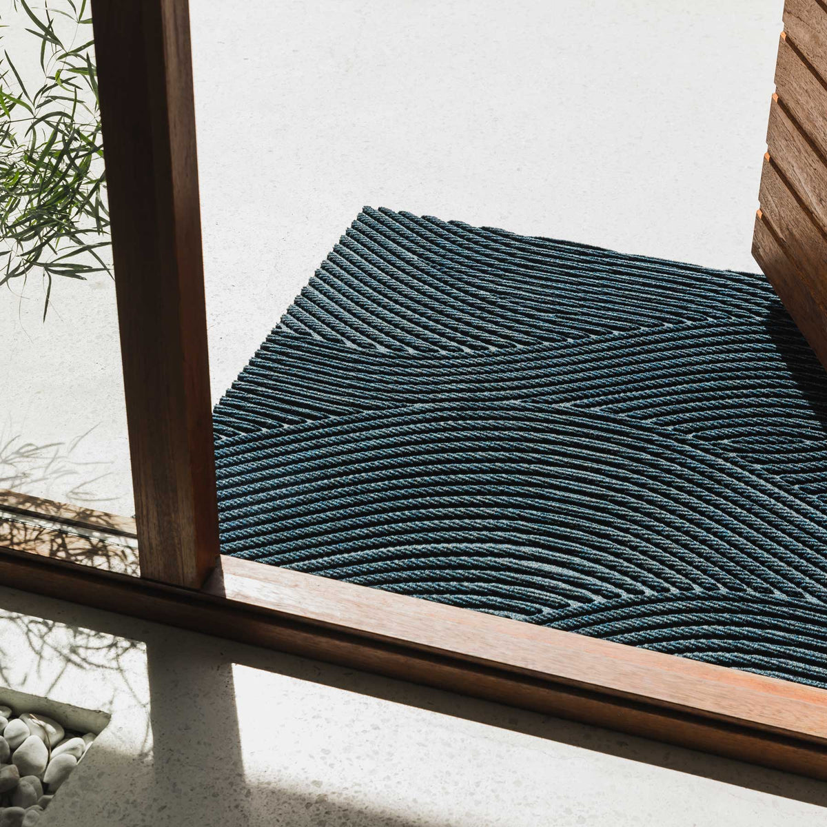Wohnmatte 85x130 Sjø blau