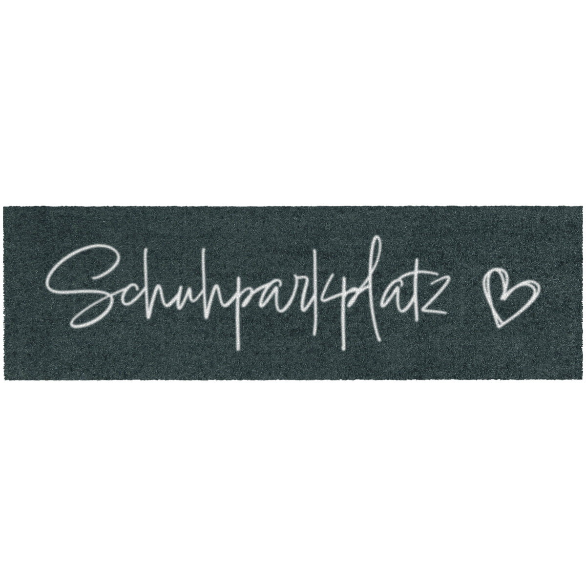 Schuhparkplatz Fußabtreter Schriftzug waschbar anthrazit