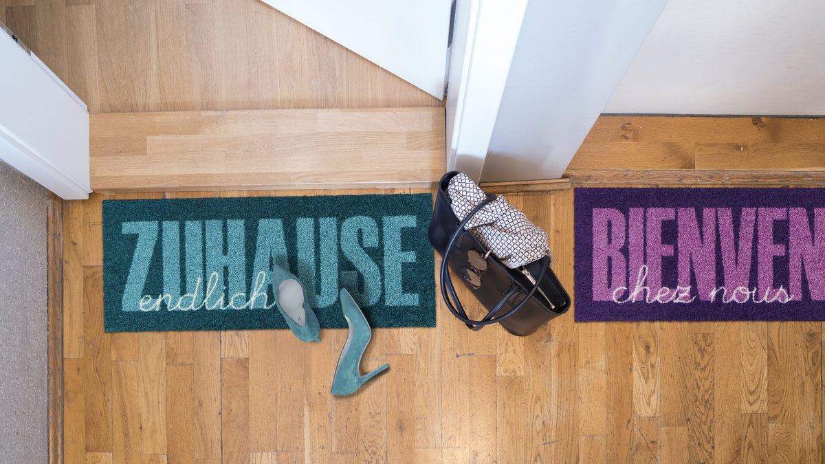 Fußabtreter klein 30x75 Zuhause Type aqua