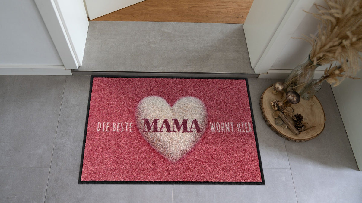 Fußmatte 45x70 Beste Mama rose