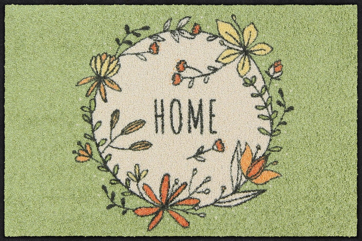 Fußmatte 50x75 Home Wreath sage