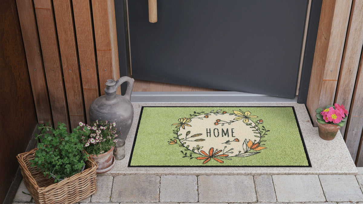 Fußmatte 50x75 Home Wreath sage