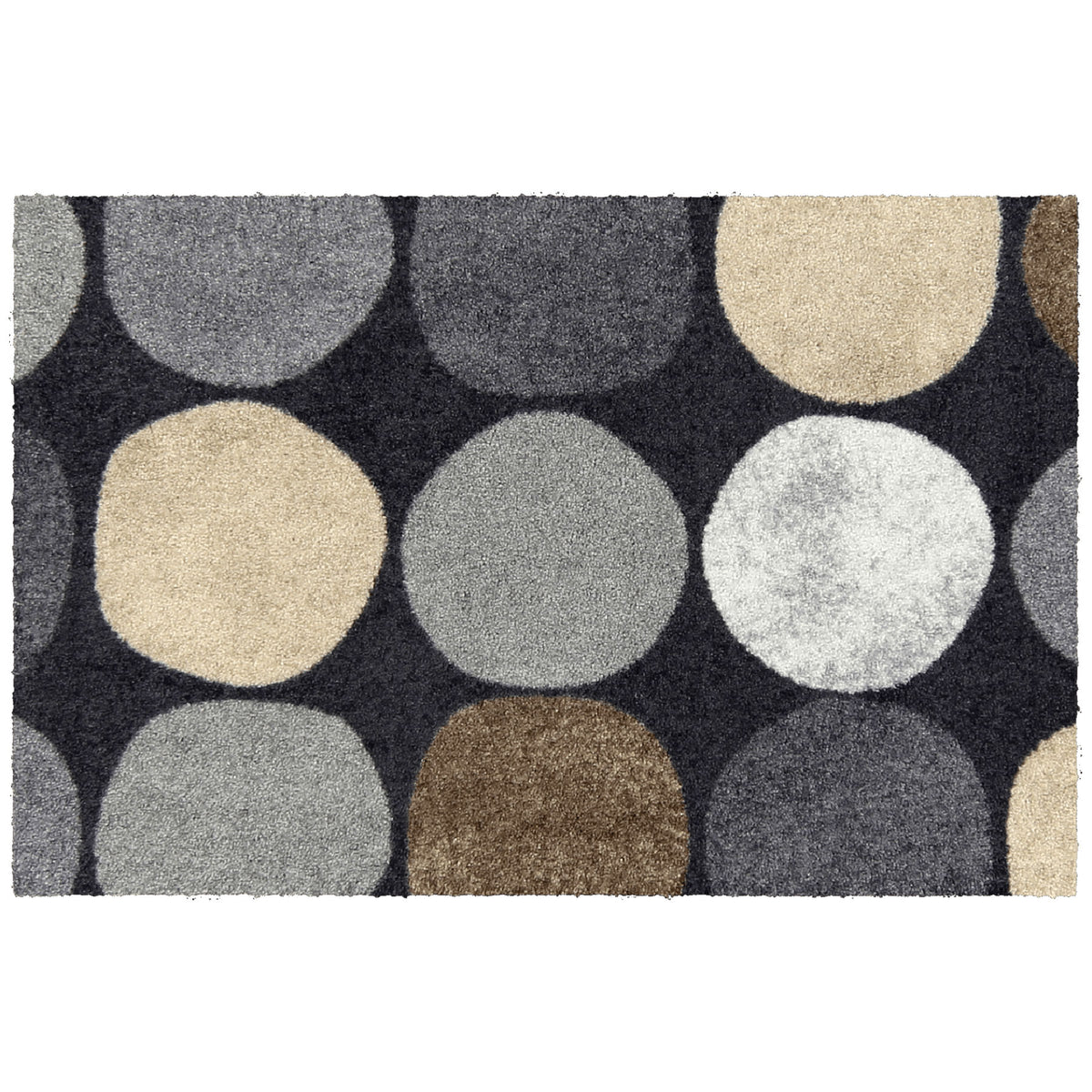 Fußmatte 50x75 Dots pattern city chic grau