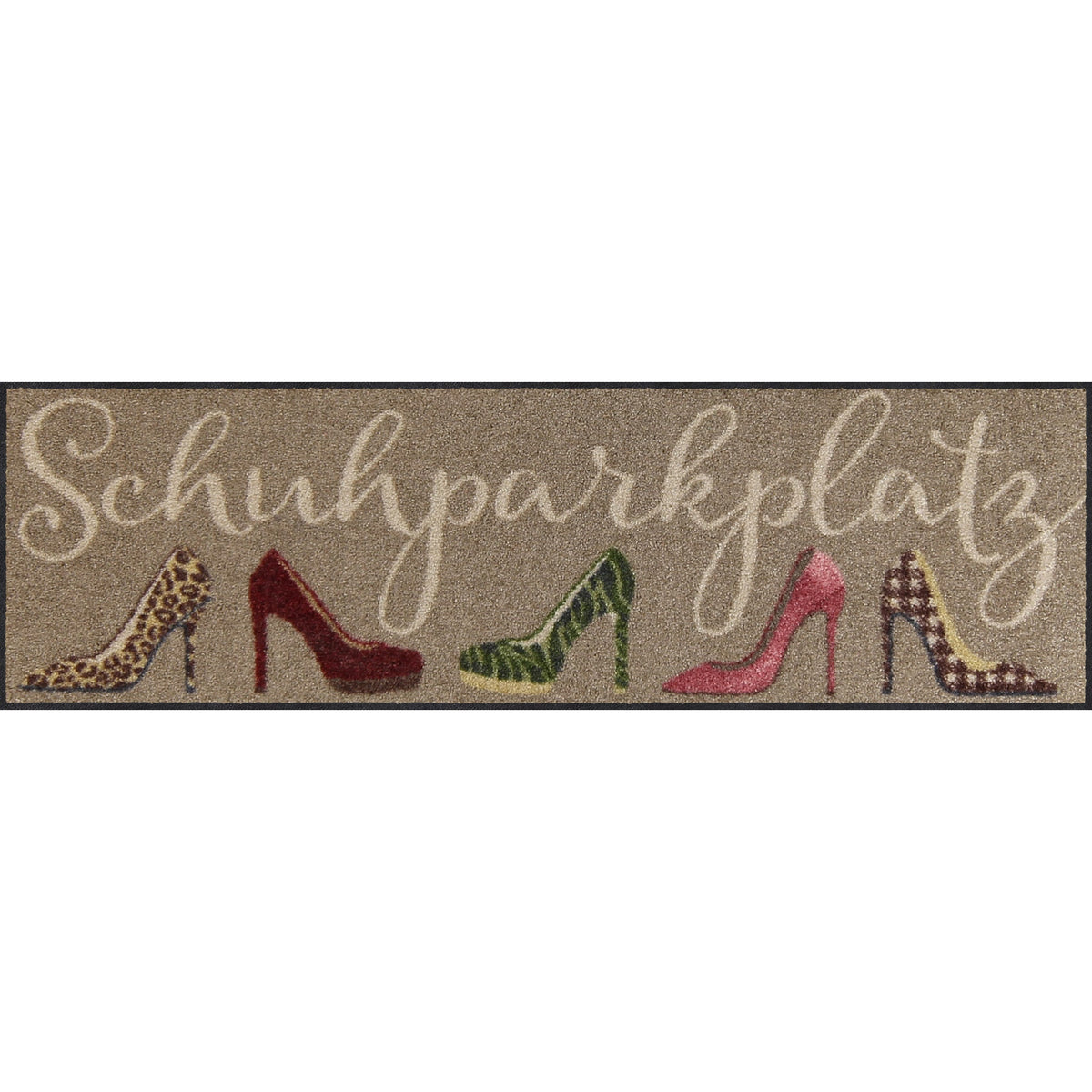 Läufer klein 30x100 Stiletto Parkplatz taupe