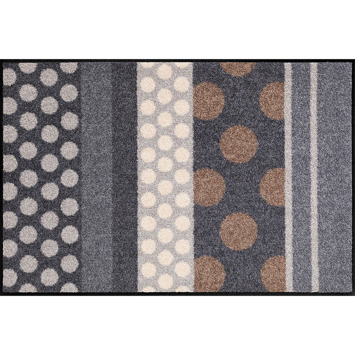 Fußmatte 50x75 Glamour Dots Grau grau