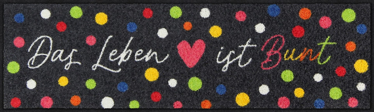 Läufer klein 30x100 Buntes Leben