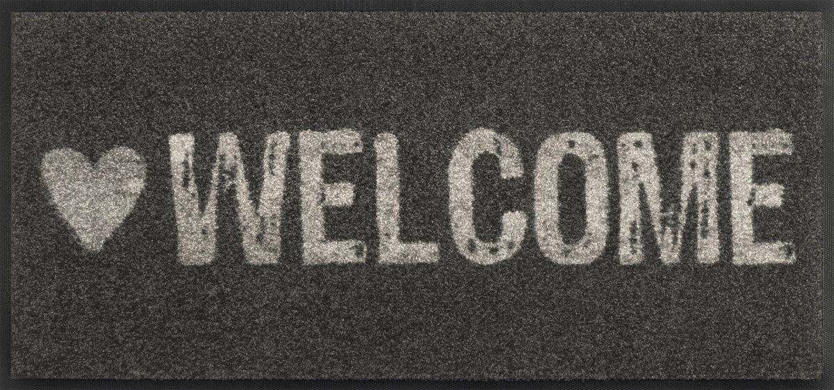 Fußabtreter klein 35x75 Warmly Welcome anthrazit