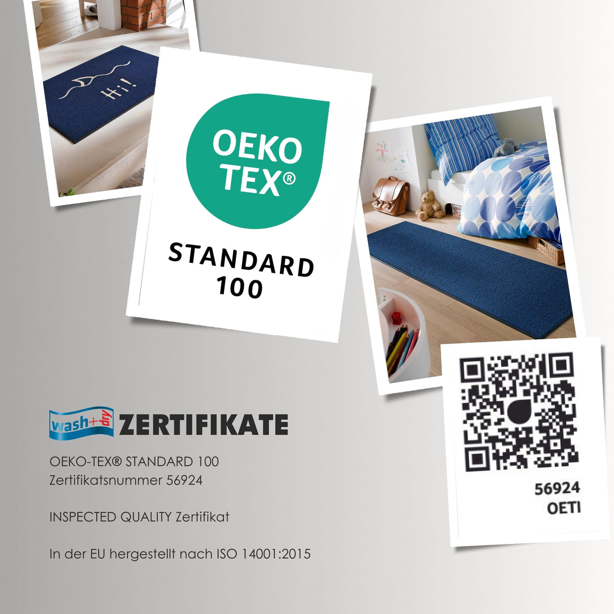 Zertifizierte Qualitätsfußmatten wash und dry EB209