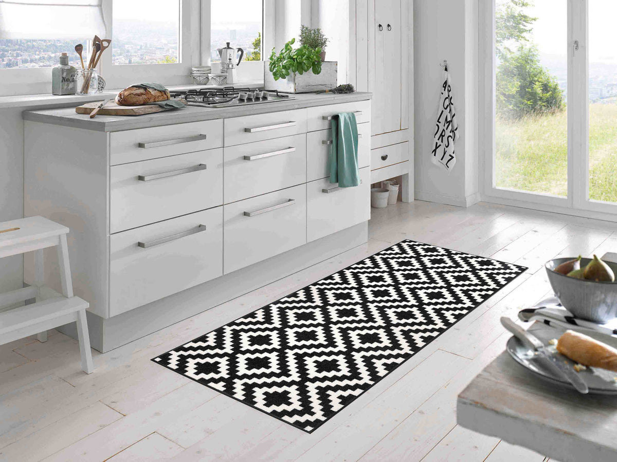 Teppichläufer 75x190 Kalmar schwarz