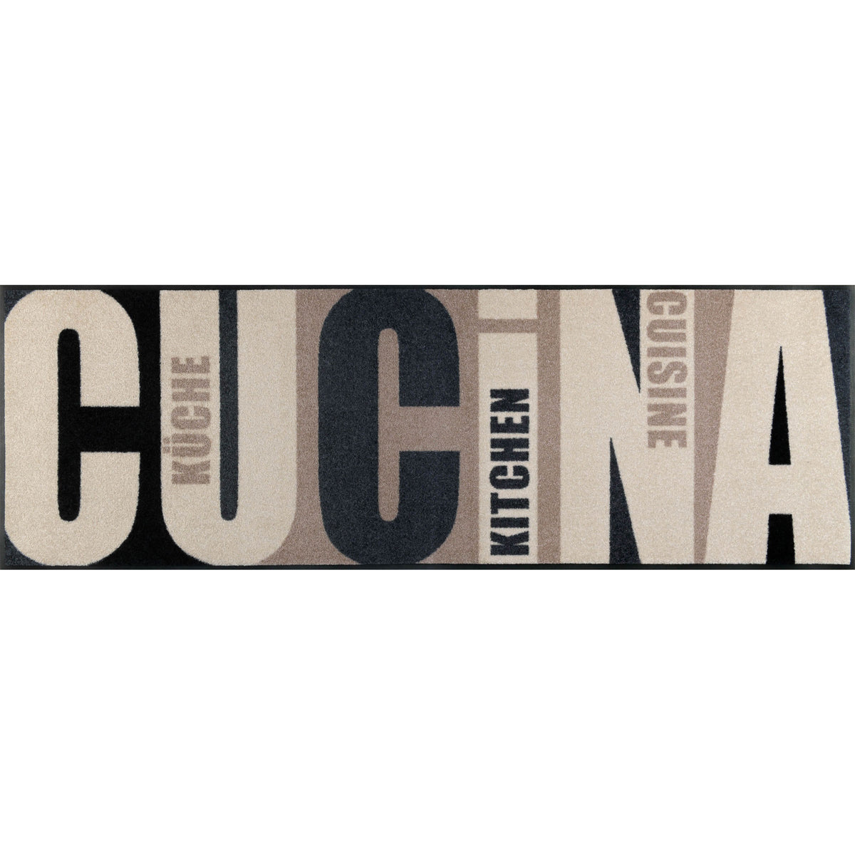 Teppichläufer 60x180 Cucina pura beige