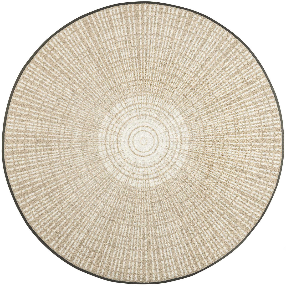 Matte rund 115x115 Cascara beige
