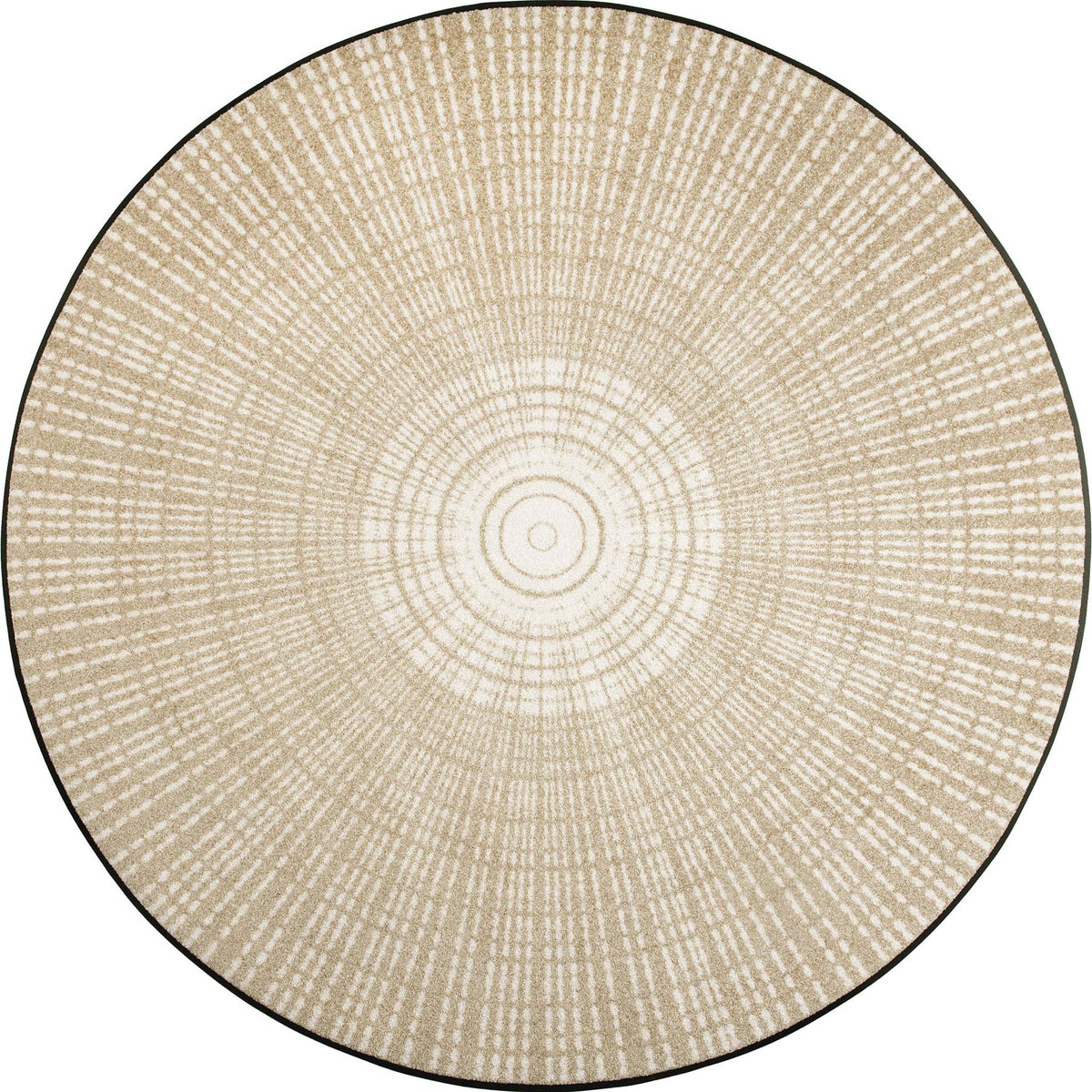 Wohnmatte 145x145 Cascara beige beige rund