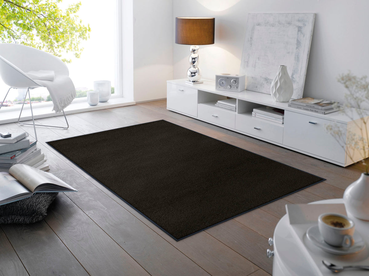 Wohnteppich 120x180 Raven Black schwarz