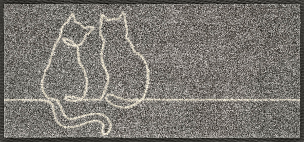 Fußabtreter klein 35x75 Lovetails grau