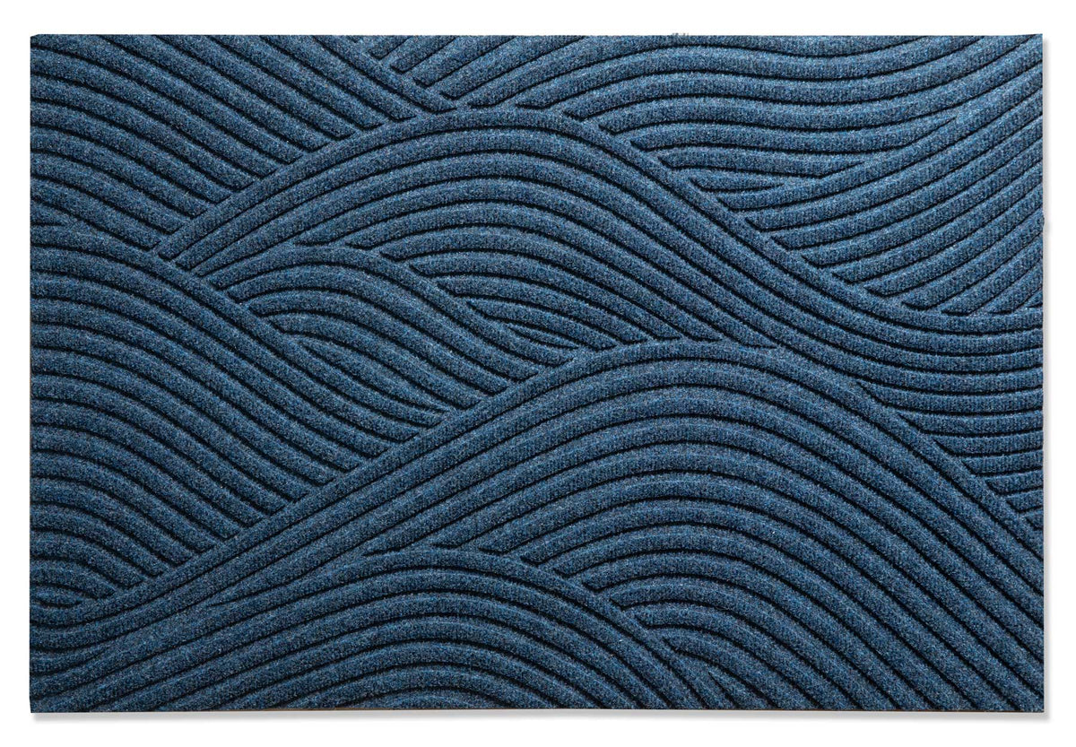 Fußmatte 60 x 90 cm Sjø blau randlos