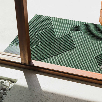 Wohnmatte 85 x 130 cm Strå grün randlos