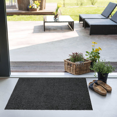 Fußmatte 50 x 70 cm Mat anthrazit uni randlos