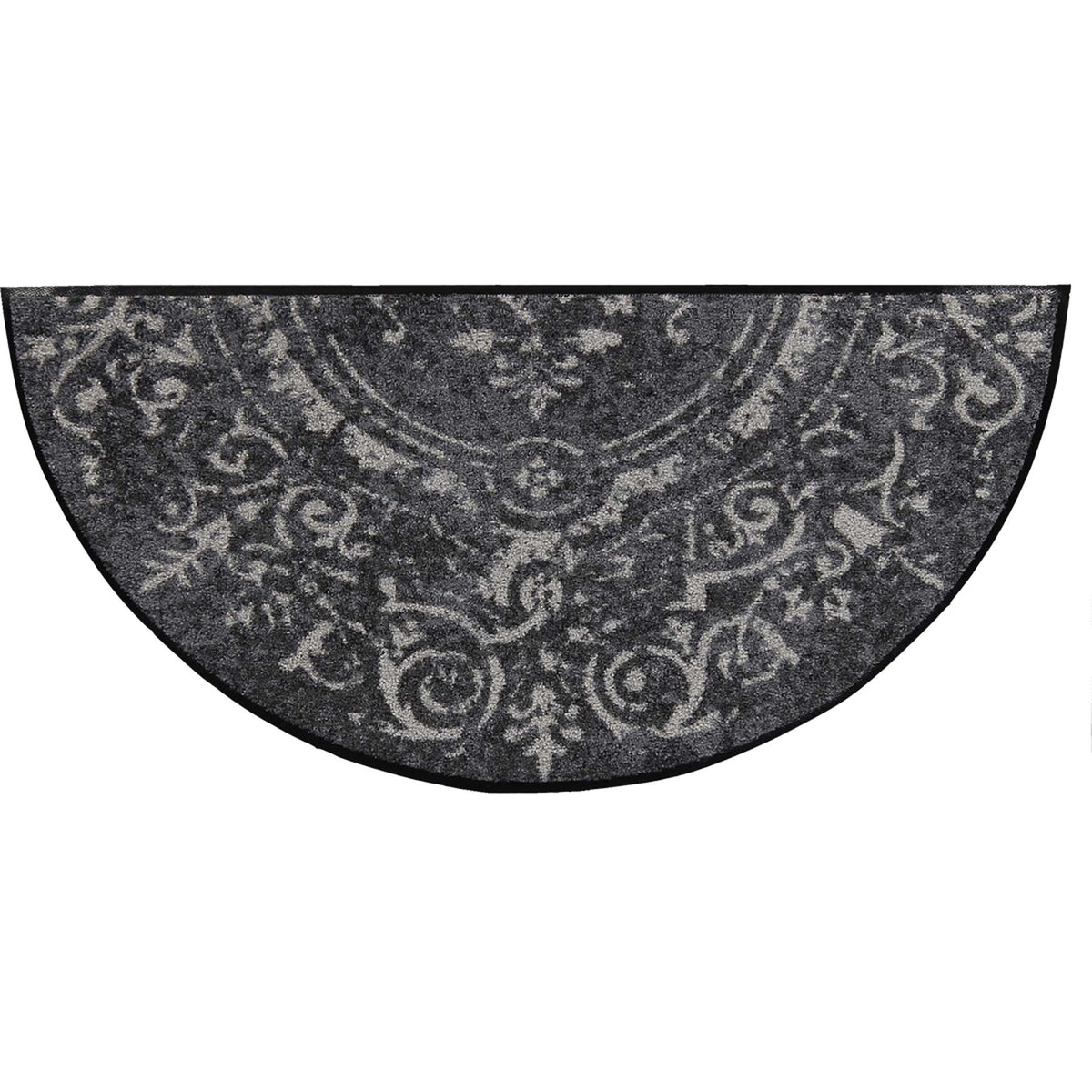 Fußmatte 42x85 Amira grey grau halbrund