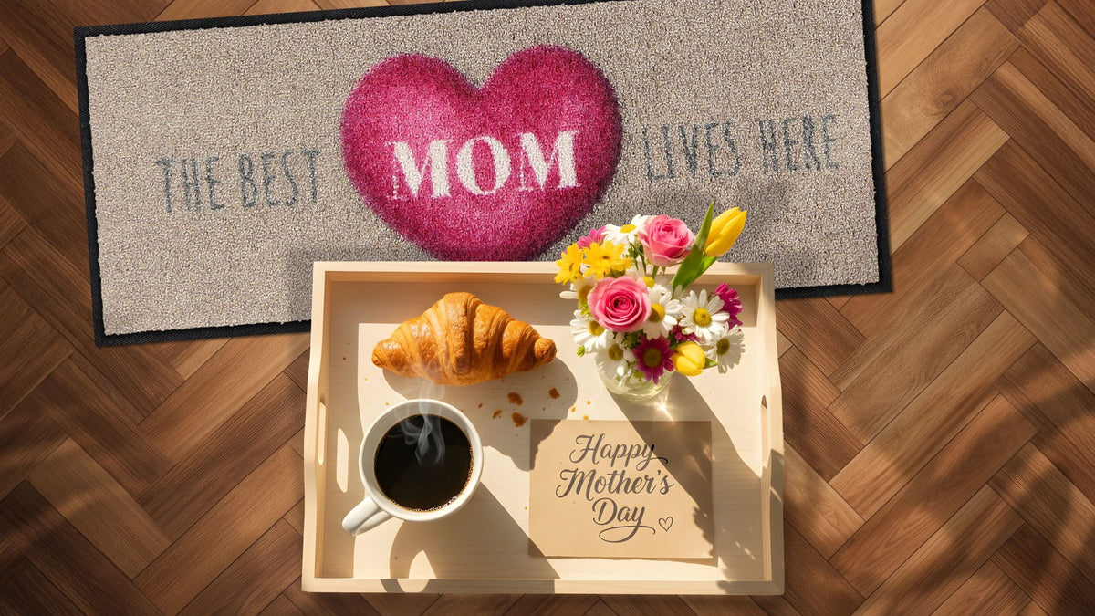 Fußabtreter klein 30x75 Best Mom beige