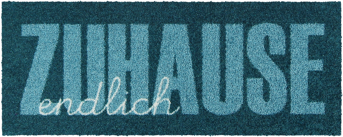 Fußabtreter klein 30x75 Zuhause Type aqua