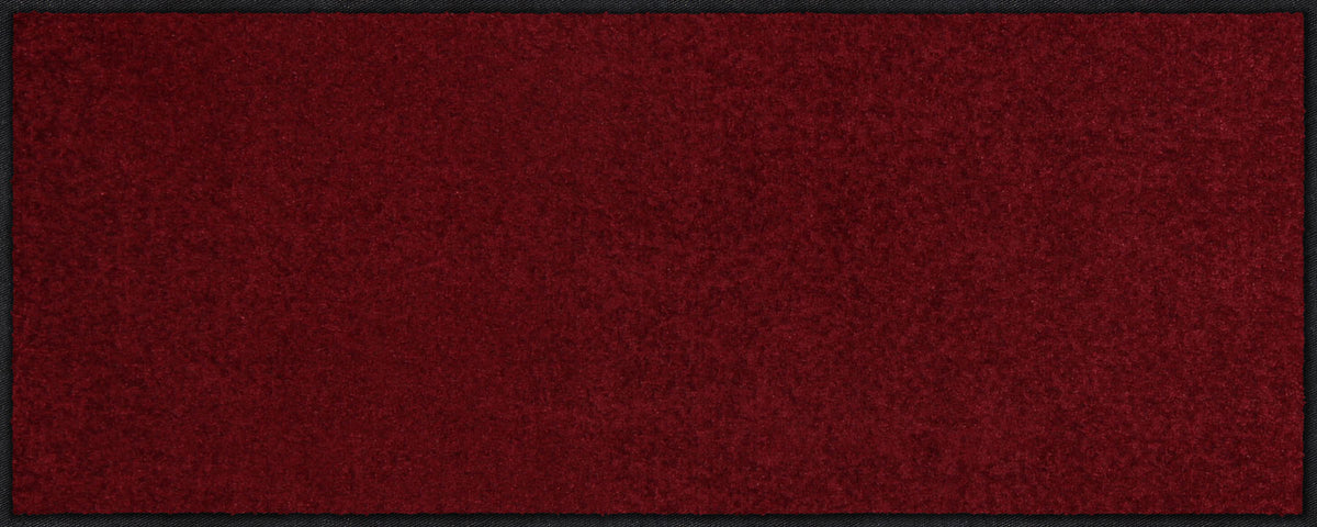 Läufer klein 40x100 Uni Weinrot