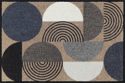 Fußmatte 50x75 Geo Rhythms beige blue