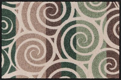 Fußmatte 50x75 Spiral Dance green