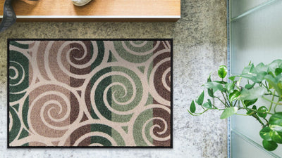 Fußmatte 50x75 Spiral Dance green