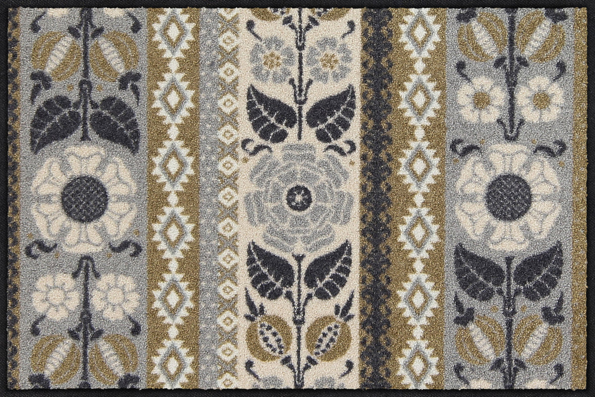 Fußmatte 50 x 75 cm Bohemian Stripes taupe taupe