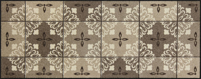 Teppichläufer 75 x 190 cm Ornamontana taupe taupe