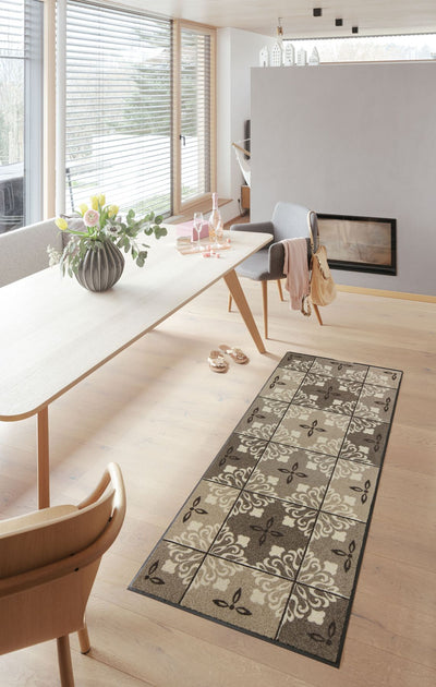 Teppichläufer 75 x 190 cm Ornamontana taupe taupe