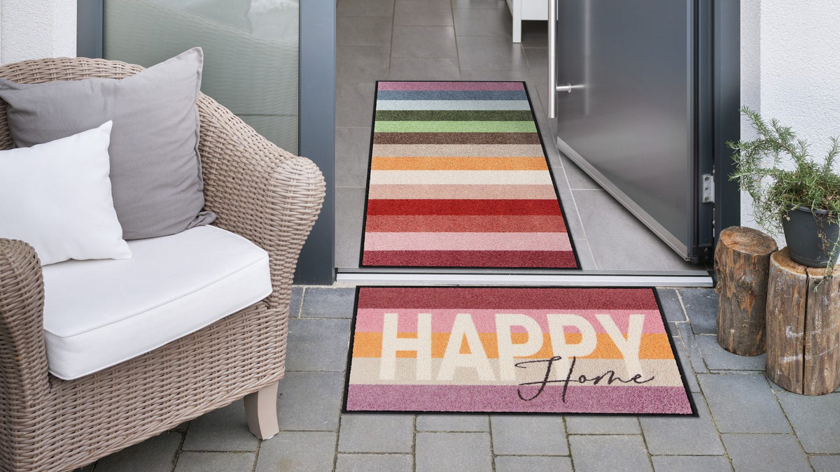 Fußmatte 50x75 Happy Stripes rose