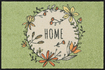 Fußmatte 50x75 Home Wreath sage