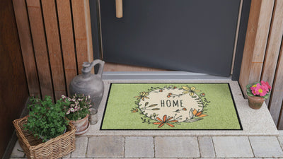 Fußmatte 50x75 Home Wreath sage