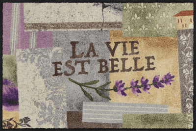 Fußmatte 50x75 La vie est belle lila