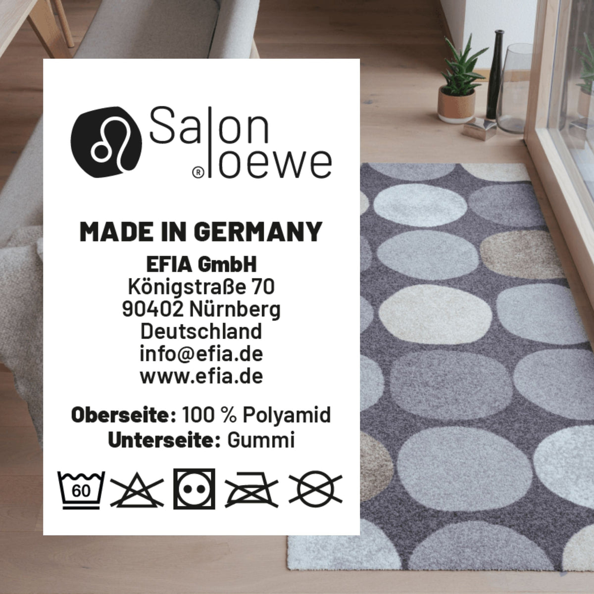 Salonloewe Fußmatten Material Pflegeanleitung EB230