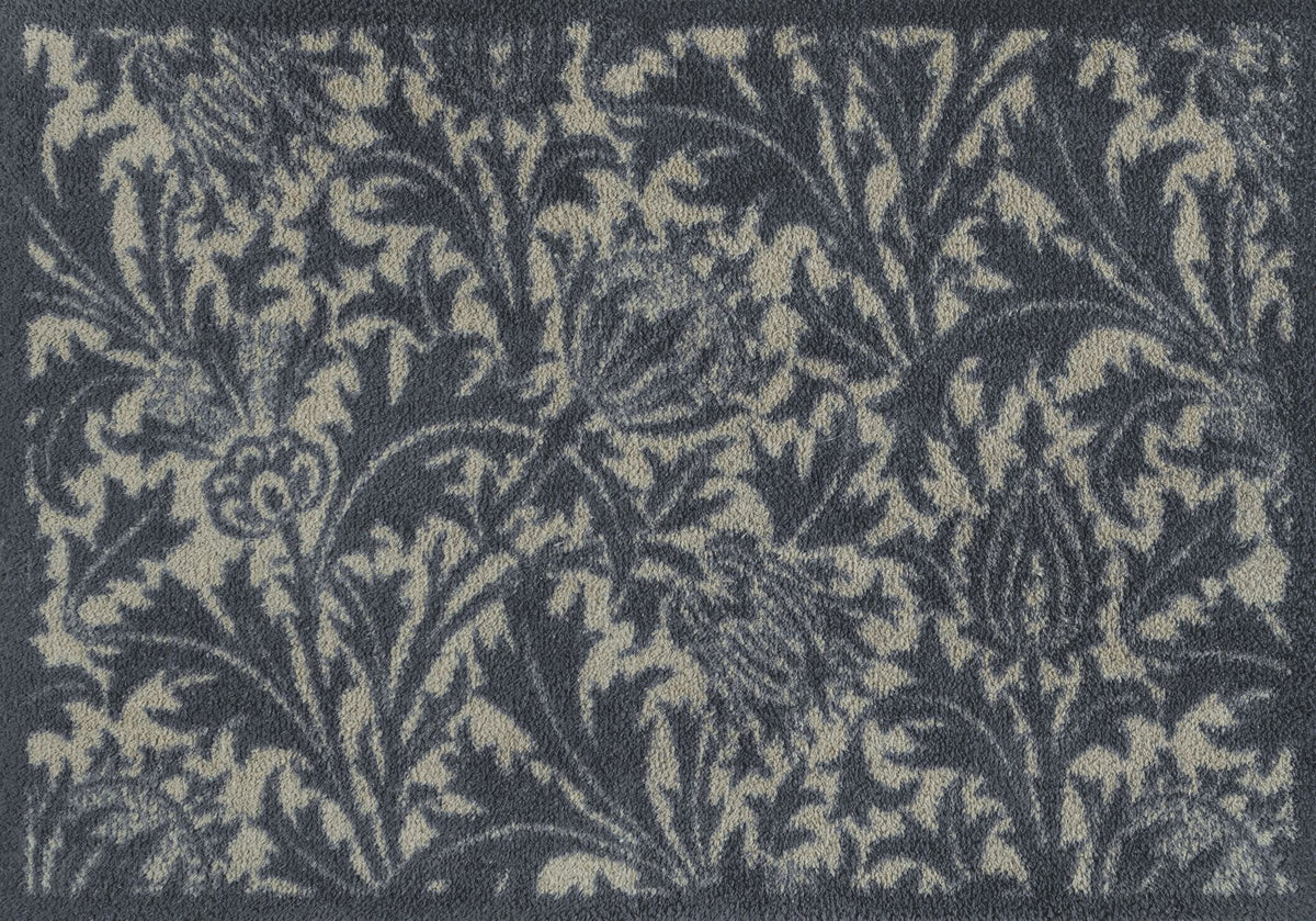Fußmatte 60x85 Thistle Blue & Gold blau