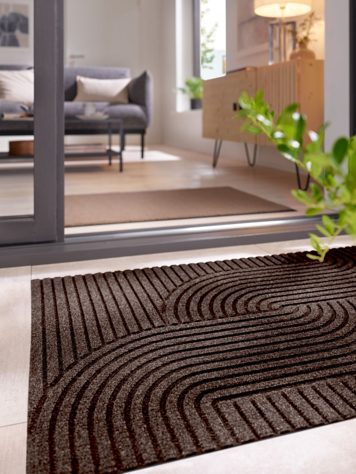 Fußmatte 60x90 Dune Loop dark brown