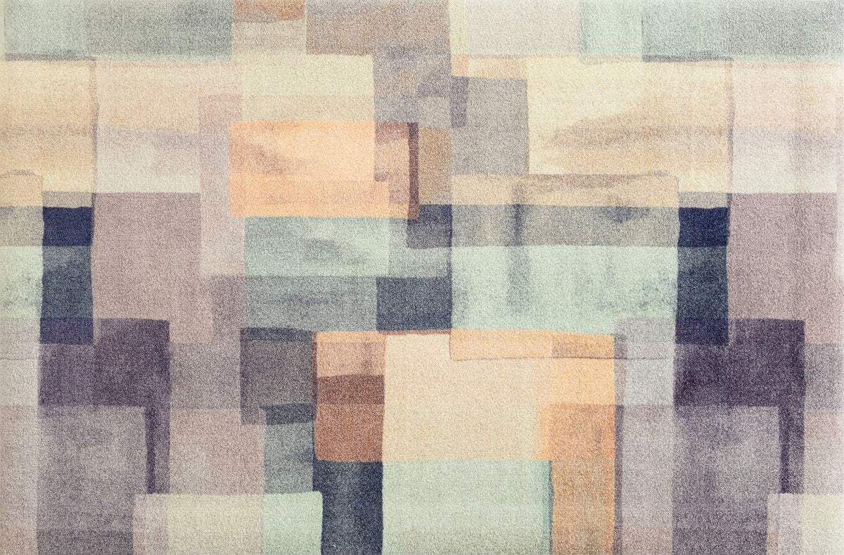 Wohnteppich 110x175 Gentle Blocks