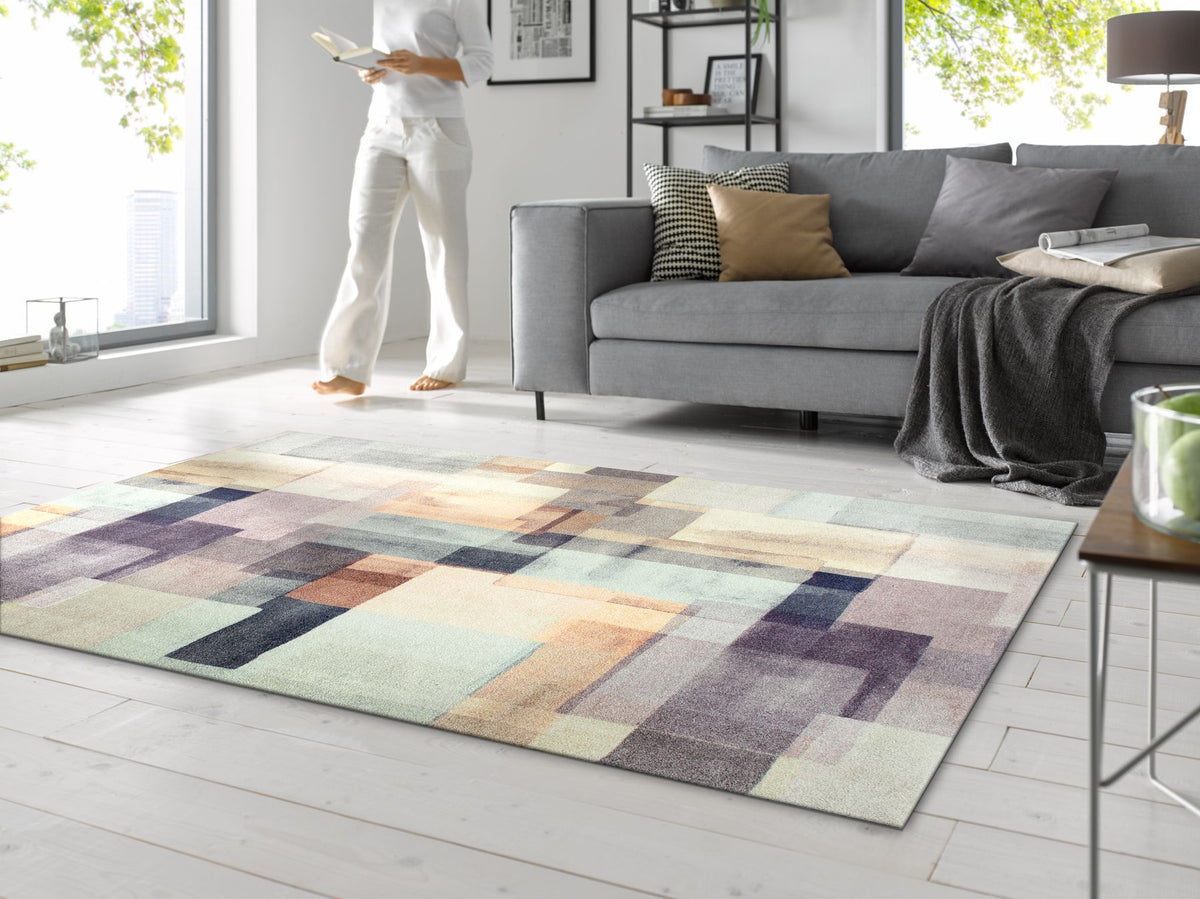 Wohnteppich 140x200 Gentle Blocks