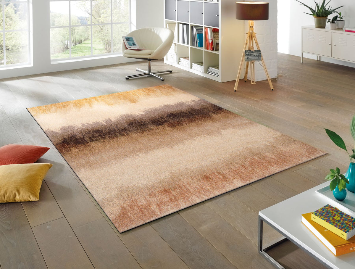 Wohnteppich 170x240 Bronze Bands beige