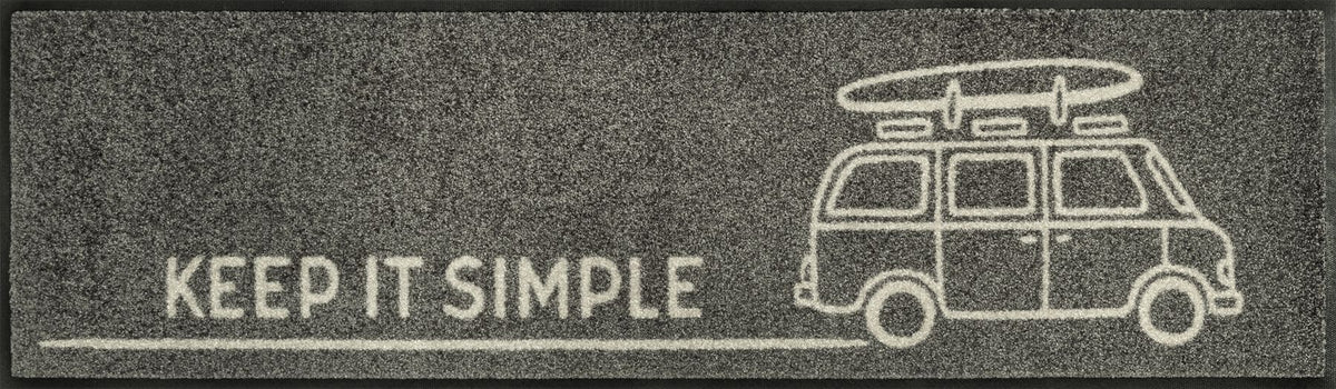 Läufer 35x120 Keep it Simple grey grau
