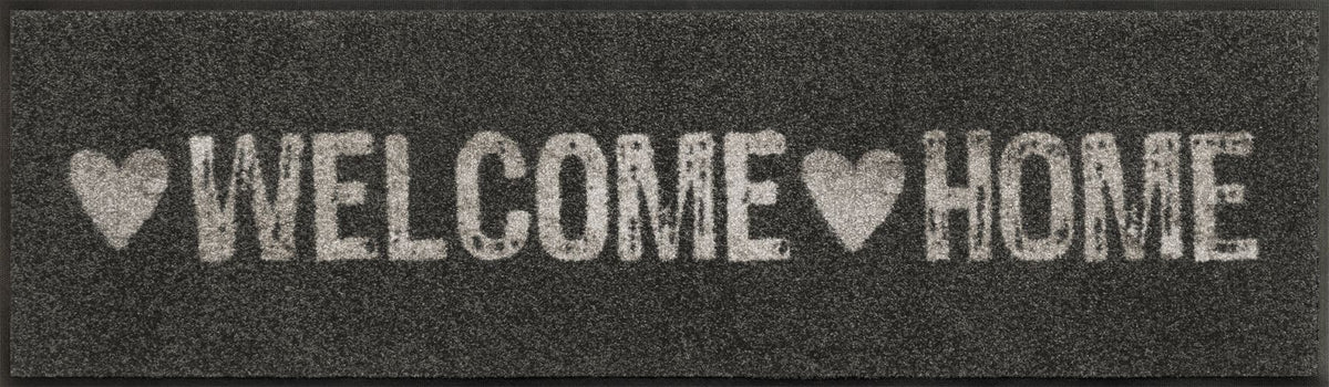 Läufer 35x120 Warmly Welcome anthrazit