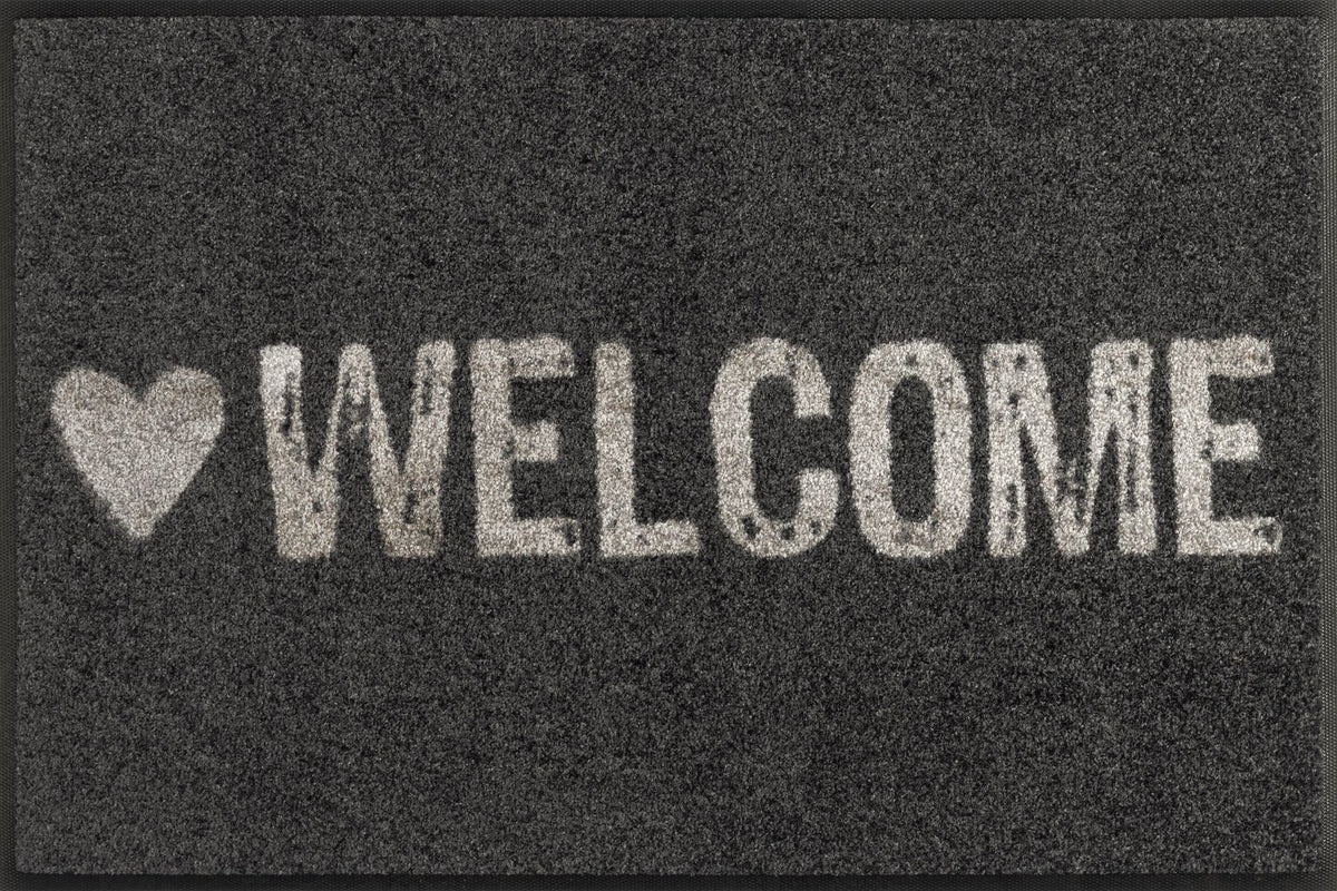 Fußmatte 50x75 Warmly Welcome anthrazit