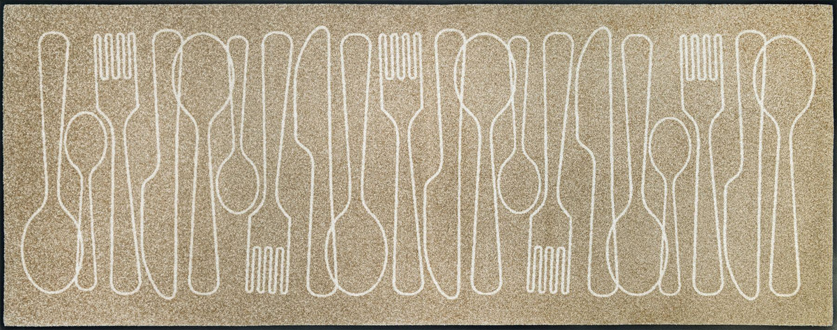 Fußmatte 75x90 Cutlery Symphony beige