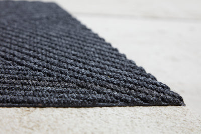 Fußmatte 60x90 Dune Stripes dark grey grau
