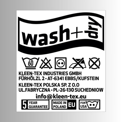 Backlabel Waschanleitungen Fußabtreter EB222