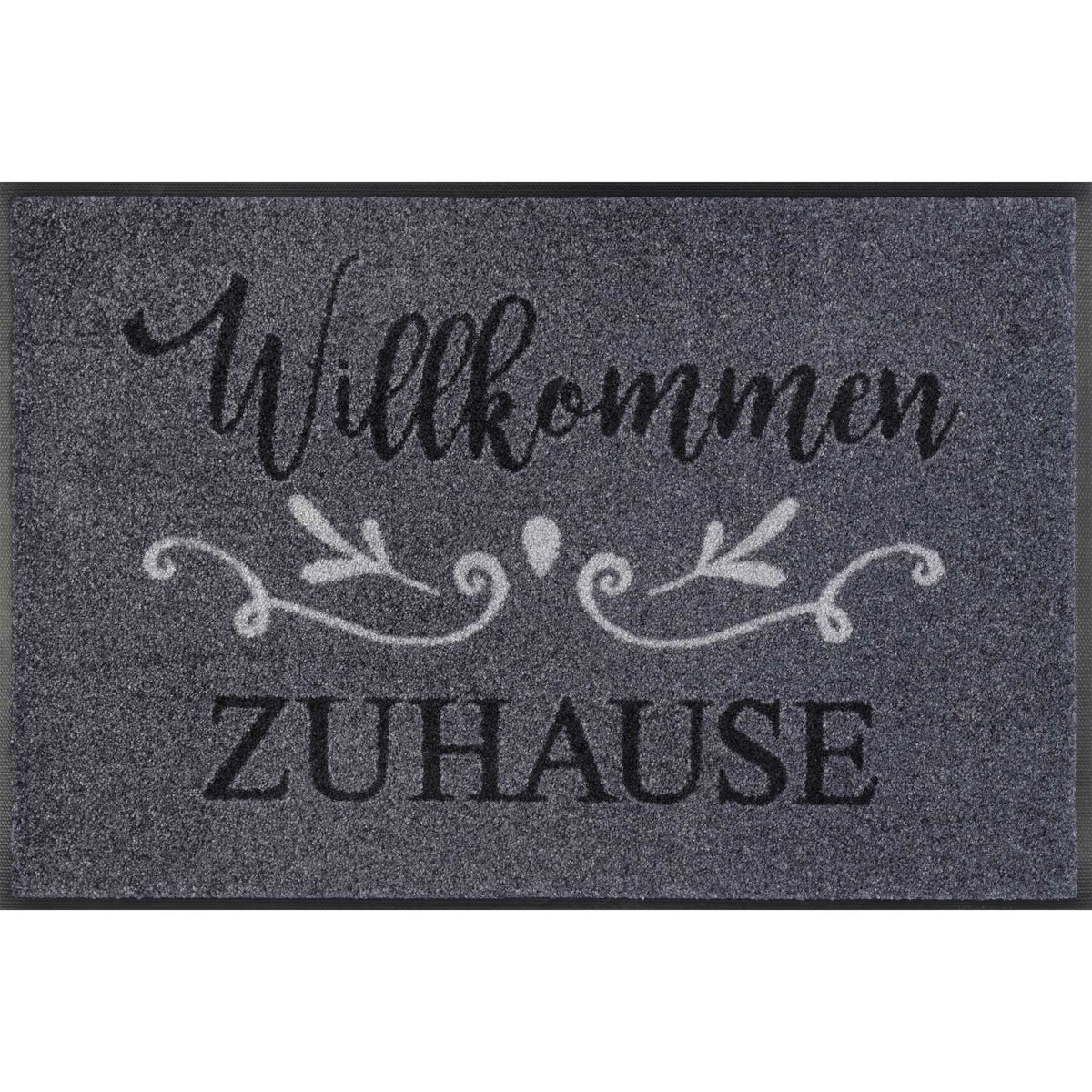 Fußmatte 50x75 Willkommen Zuhause anthrazit