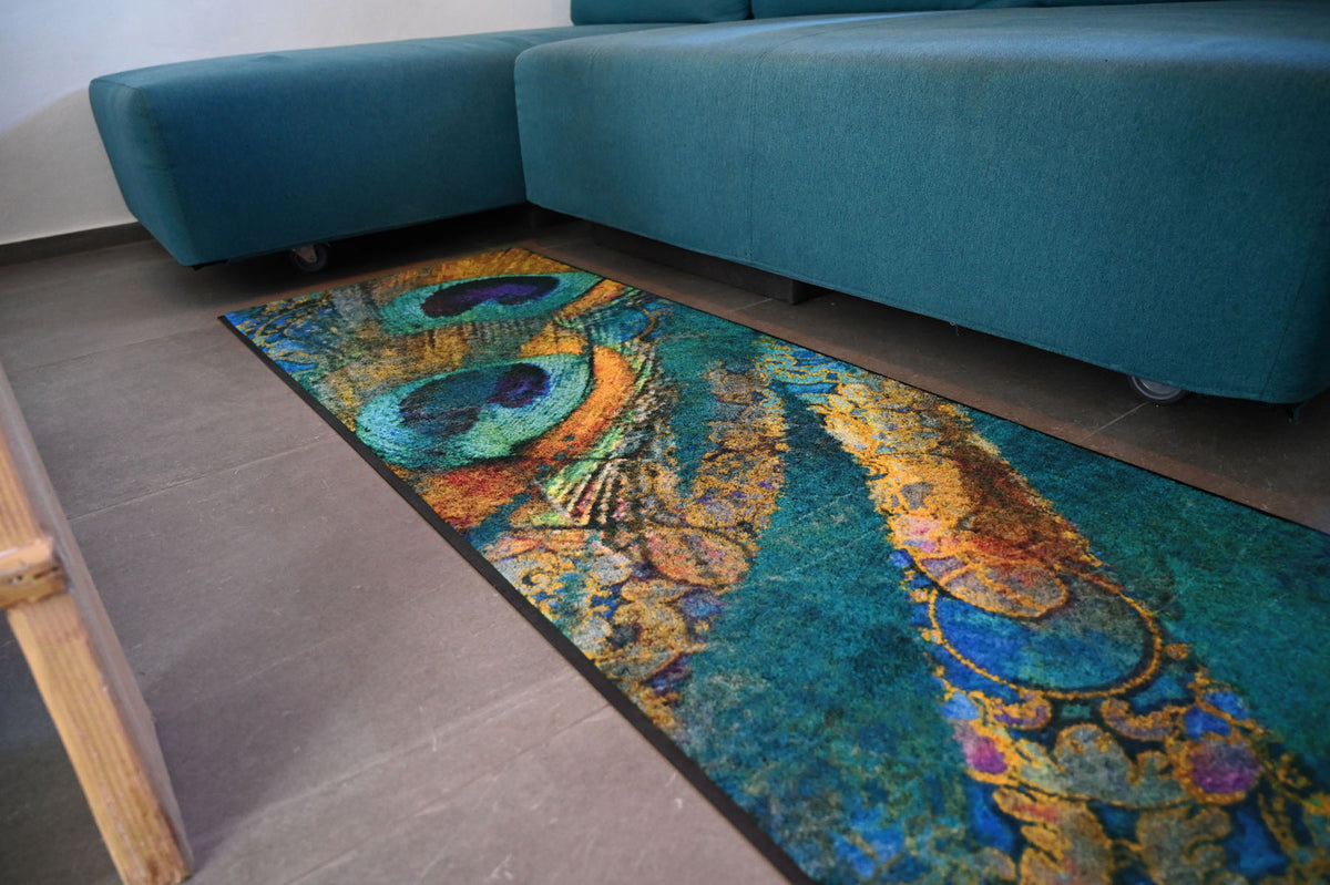 Teppichläufer 60x180 Exotic Pavo blau